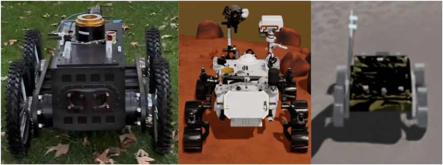 Rovers used in the experiments